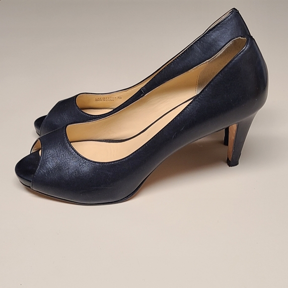 Cole Haan Grand OS Peep Toe stiletto heel pumps size 7B - Picture 4 of 10